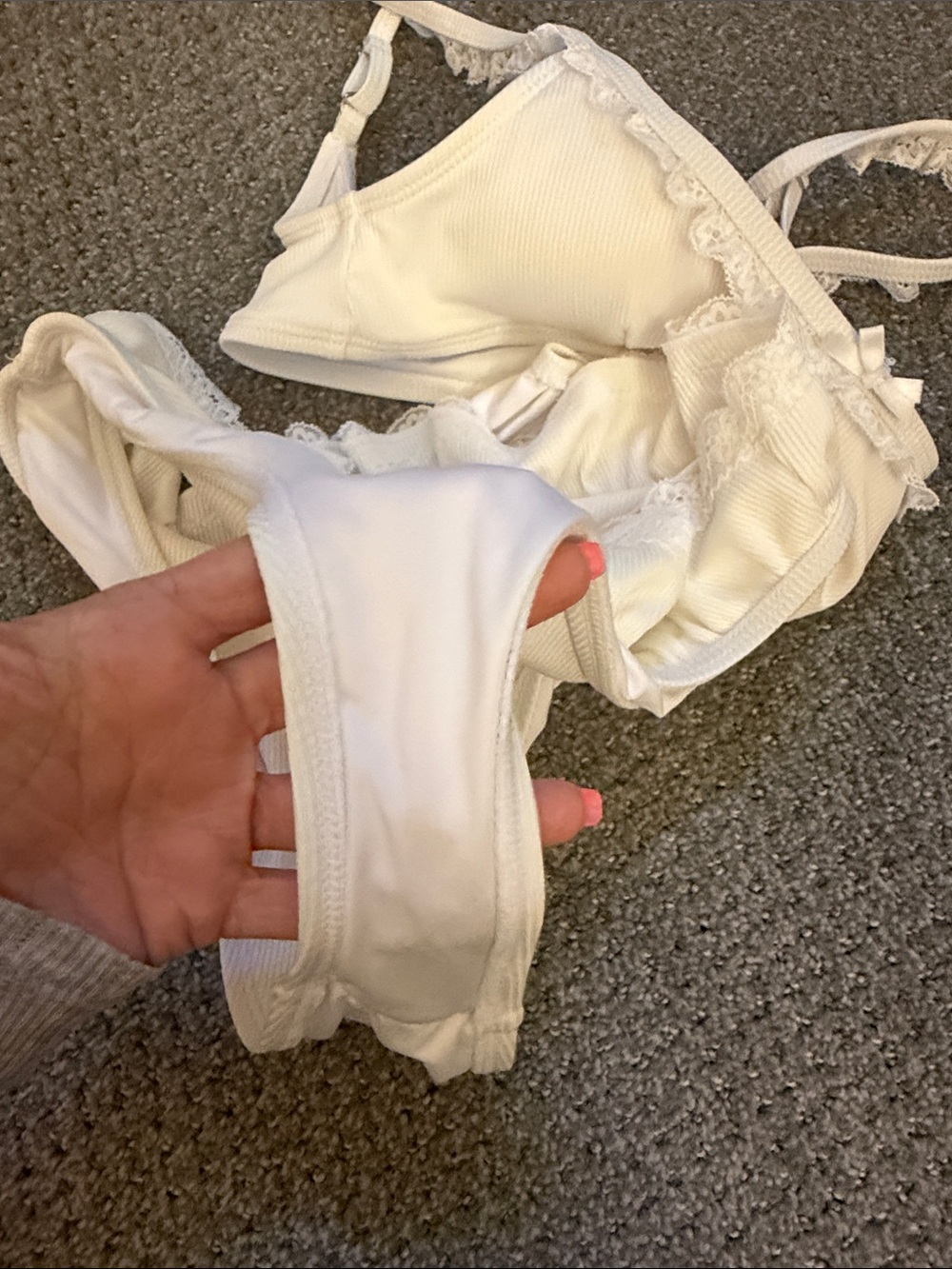 Edikted White Ruffle Bikini Set - Picture 7 of 7